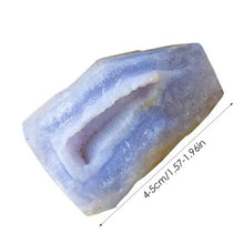 Load image into Gallery viewer, Natural Blue Lace Agate Free Form Healing Stone Size