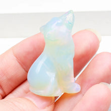 Load image into Gallery viewer, Crystal Carved Wolf Statue Multiple Variants