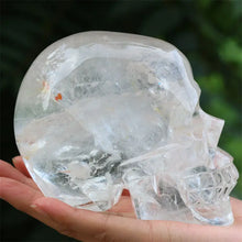 Load image into Gallery viewer, Natural Clear Quartz Crystal Skull Hand Carved