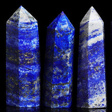 Load image into Gallery viewer, Lapis Lazuli Crystal Point – Hexagonal Tower Wand – Natural Stone for Healing, Decor, or Gifts