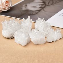 Load image into Gallery viewer, 1pc Natural White Quartz Crystal Cluster – Unpolished Mineral Specimen for Home Decor