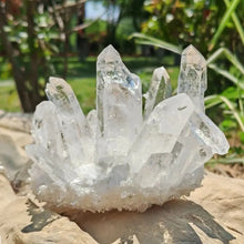 Load image into Gallery viewer, 1pc Natural White Quartz Crystal Cluster – Unpolished Mineral Specimen for Home Decor