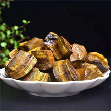 Load image into Gallery viewer, Natural Tigers Eye Raw Stone