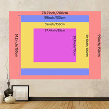 Load image into Gallery viewer, 1Pc Colorful Waterfall UV/Blacklight Response Tapestry, Moon Night Sky Natural Landscape