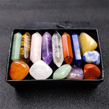 Load image into Gallery viewer, 14pcs Chakra Healing Stones And Crystals For Meditation