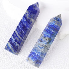 Load image into Gallery viewer, Lapis Lazuli Crystal Point – Hexagonal Tower Wand – Natural Stone for Healing, Decor, or Gifts