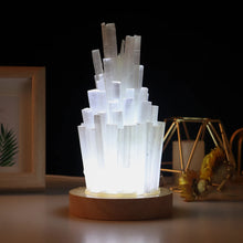 Load image into Gallery viewer, Natural White Selenite Mineral Specimen Lamp