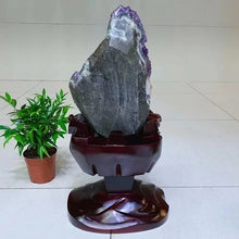 Load image into Gallery viewer, 1PC Random Natural Amethyst Irregular Geode Cluster – Large Amethyst Crystal Mineral Specimen for Collection &amp; Home Decor