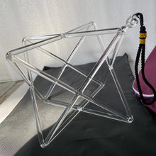 Load image into Gallery viewer, 9 Inch Crystal Quartz Double Pyramids for Sound Healing Music Therapy and Chakra Balancing