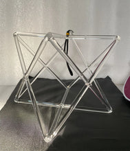 Load image into Gallery viewer, 9 Inch Crystal Quartz Double Pyramids for Sound Healing Music Therapy and Chakra Balancing