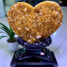 Load image into Gallery viewer, High Quality Citrine Cluster Heart for Home Decor