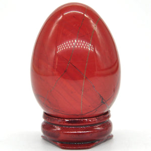 Red Jasper Egg Shaped Stone