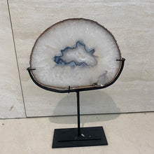 Load image into Gallery viewer, Natural Agate Slice Crystal Display – Polished Mineral Specimen for Home, Office &amp; Collection Decor