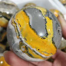 Load image into Gallery viewer, 5-7cm Bumblebee Jasper Sphere for Healing