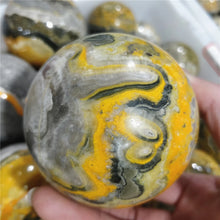 Load image into Gallery viewer, 5-7cm Bumblebee Jasper Sphere for Healing
