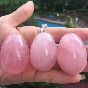 Natural Rose Quartz Crystal Egg – Healing Gemstone for Energy & Balance