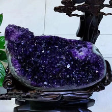 Load image into Gallery viewer, 1PC Random Natural Amethyst Irregular Geode Cluster – Large Amethyst Crystal Mineral Specimen for Collection &amp; Home Decor