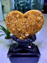 Load image into Gallery viewer, High Quality Citrine Cluster Heart for Home Decor