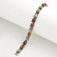 Load image into Gallery viewer, Wholesale Classic Red Copper Chain Bracelet Unique Heart Shaped Turquoise Natural Stone for Women Men Anniversaries