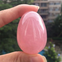Load image into Gallery viewer, Natural Rose Quartz Crystal Egg – Healing Gemstone for Energy &amp; Balance