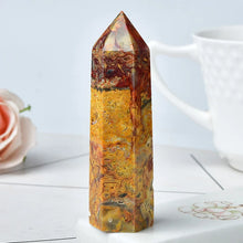Load image into Gallery viewer, Crazy Agate Tower – 1PC Hexagonal Crystal Point for Reiki Healing, Meditation, Energy Use