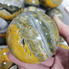 Load image into Gallery viewer, 5-7cm Bumblebee Jasper Sphere for Healing
