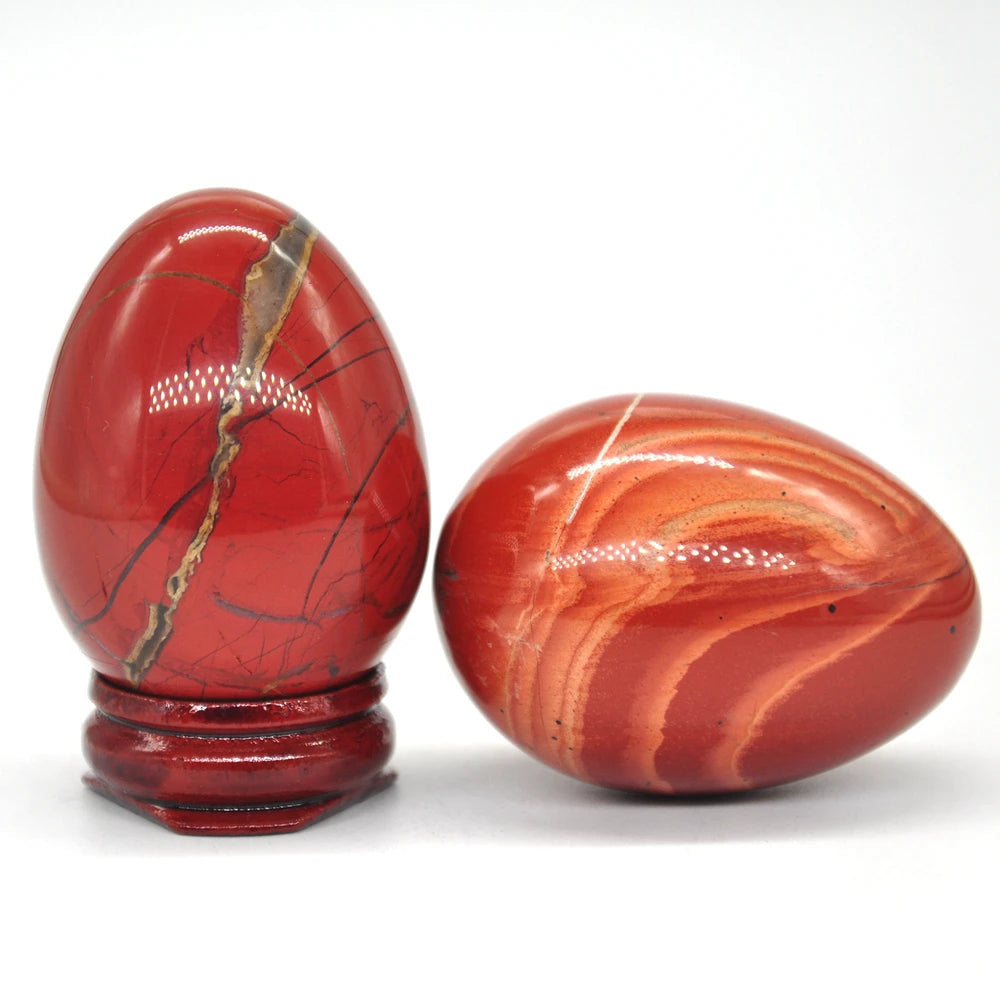 Red Jasper Egg Shaped Stone