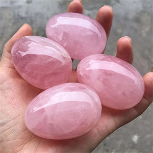 Natural Rose Quartz Crystal Egg – Healing Gemstone for Energy & Balance