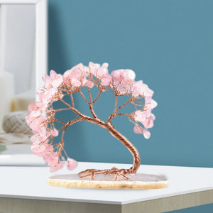 Crystal Gemstone Bonsai Tree – Choose from Multiple Stones – Feng Shui Home Decor, Office, Gift Ornament