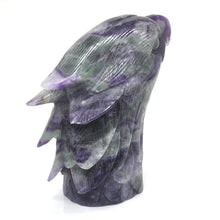 Load image into Gallery viewer, 4.5" Eagle Head Statue Natural Fluorite Crystal Carving Home Decor