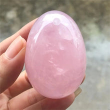 Load image into Gallery viewer, Natural Rose Quartz Crystal Egg – Healing Gemstone for Energy &amp; Balance