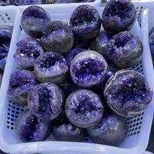 Load image into Gallery viewer, High Quality Natural Amethyst Open Face Geode Sphere