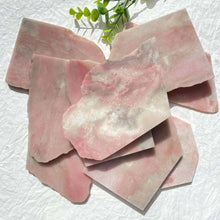 Load image into Gallery viewer, Natural Pink Opal Crystal Slice – Hand Cut Polished Gemstone Slab for Feng Shui &amp; Home Decor