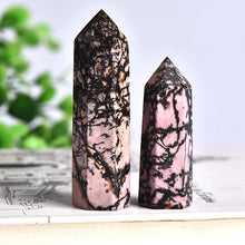 Load image into Gallery viewer, 100% Natural Rhodonite Obelisk