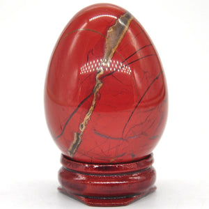 Red Jasper Egg Shaped Stone