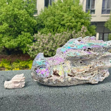 Load image into Gallery viewer, Natural Sphalerite Crystal Dragon Head Carving – Large Mineral Specimen for Collection &amp; Home Decor