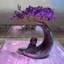 Load image into Gallery viewer, Natural Crystal Money Tree – Citrine, Aventurine, Rose Quartz &amp; Amethyst Gemstone Bonsai Variants for Home Decor &amp; Collection