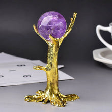 Load image into Gallery viewer, Tree Shape Crystal Sphere Stand Base Home Decor