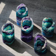 Load image into Gallery viewer, Natural Rainbow Fluorite Crystal Lamp – Gemstone Quartz Mineral Decor Light for Home &amp; Room Decoration