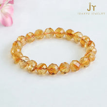 Load image into Gallery viewer, Faceted Shape Healing Citrine Beaded Bracelet