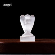 Load image into Gallery viewer, Natural Selenite Carved Crystal Figurine – Buddha, Owl, Angel &amp; Christmas Tree Statue for Home Decor &amp; Collection