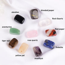 Load image into Gallery viewer, 10PC Set Natural Tumbled Stone 15-20mm Mix Stone And Crystal