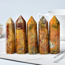 Load image into Gallery viewer, Crazy Agate Tower – 1PC Hexagonal Crystal Point for Reiki Healing, Meditation, Energy Use