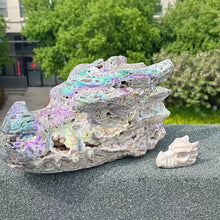 Load image into Gallery viewer, Natural Sphalerite Crystal Dragon Head Carving – Large Mineral Specimen for Collection &amp; Home Decor