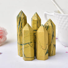 Load image into Gallery viewer, 1PC Natural Yellow Unakite Obelisk for Healing