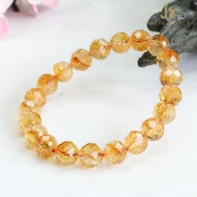 Load image into Gallery viewer, Faceted Shape Healing Citrine Beaded Bracelet