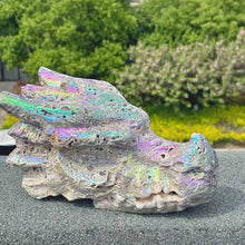 Load image into Gallery viewer, Natural Sphalerite Crystal Dragon Head Carving – Large Mineral Specimen for Collection &amp; Home Decor