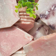 Load image into Gallery viewer, Natural Pink Opal Crystal Slice – Hand Cut Polished Gemstone Slab for Feng Shui &amp; Home Decor