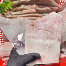 Load image into Gallery viewer, Natural Pink Opal Crystal Slice – Hand Cut Polished Gemstone Slab for Feng Shui &amp; Home Decor