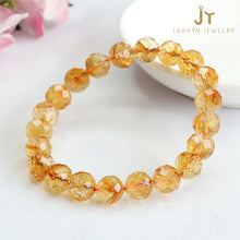 Load image into Gallery viewer, Faceted Shape Healing Citrine Beaded Bracelet